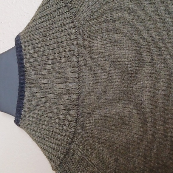 Smartwool Men's Ripple Ridge Half Zip Merino Wool Pullover Sweater Size L Olive - Picture 12 of 13